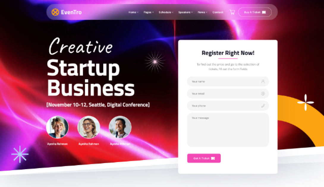 Business conference experience